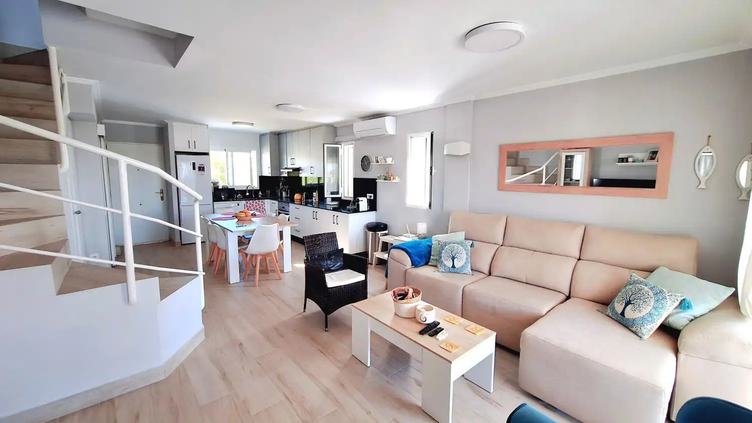 Wohnzimmer von Maisonette zum Verkauf in Mojácar mit Klimaanlage, Terrasse und Schwimmbad