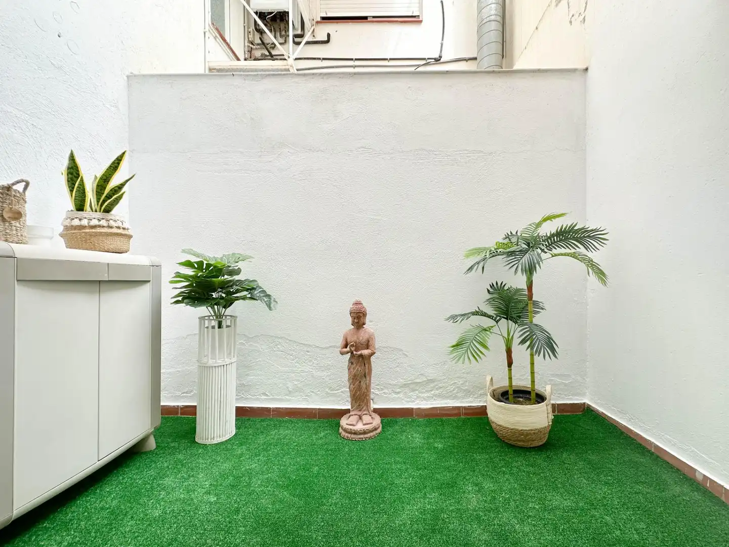 Garten von Wohnung zur Miete in Vilanova i la Geltrú mit Klimaanlage, Möbliert und Balkon