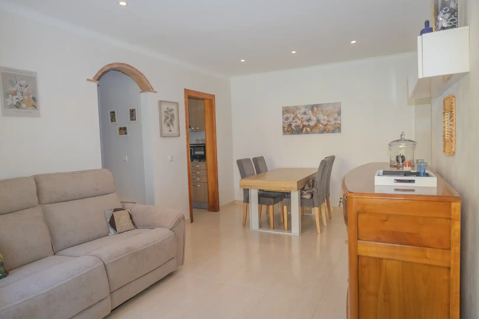 Wohnzimmer von Wohnung zum Verkauf in Palafrugell mit Heizung, Abstellraum und Ofen
