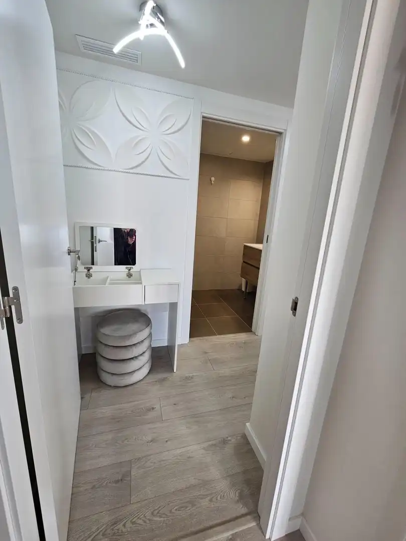 Bathroom of Flat for rent in Badalona  with Air Conditioner, Parquet flooring and Terrace