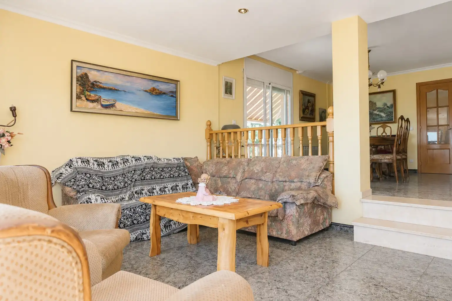 Living room of Houses for sale in Pineda de Mar  with Heating, Private garden and Terrace