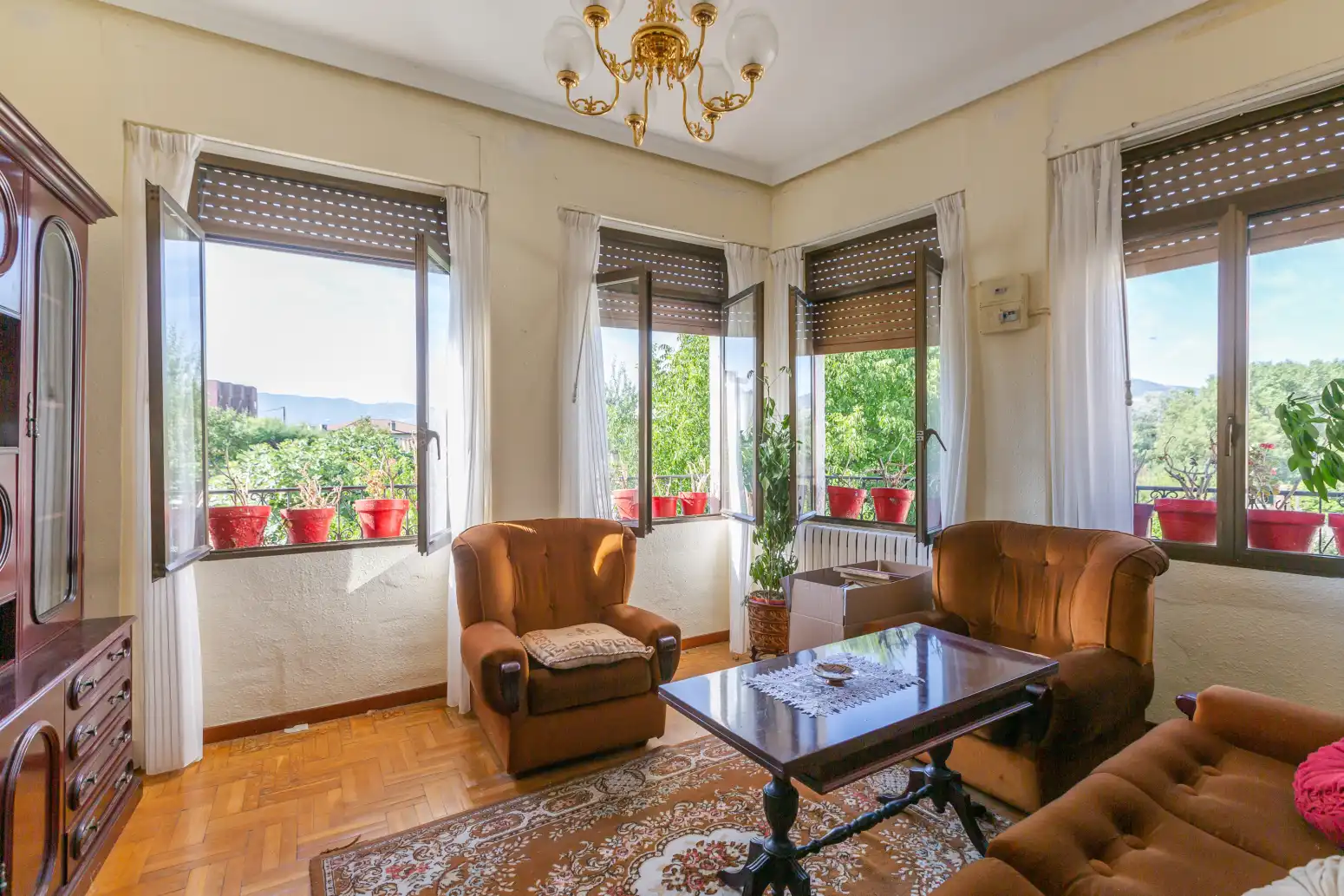 Sala de estar de Casa o chalet en venta en Galar con Calefacción, Jardín privado y Parquet