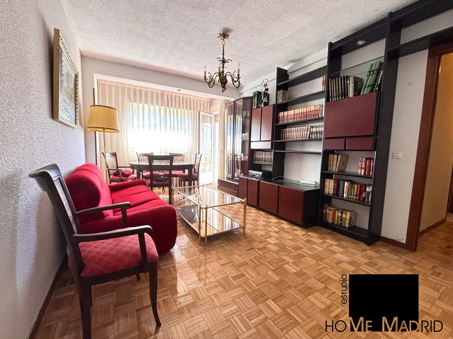 Living room of Flat for sale in Collado Villalba  with Heating, Parquet flooring and Terrace