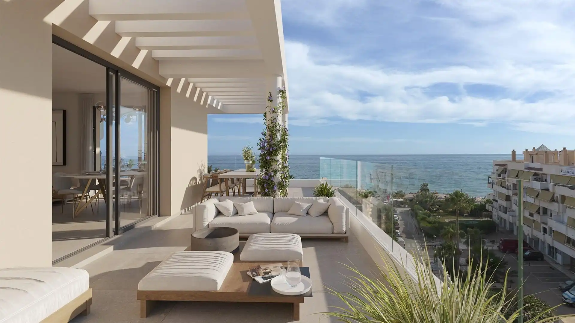 Terrasse von Wohnungen zum Verkauf in Rincón de la Victoria mit Heizung, Terrasse und Abstellraum