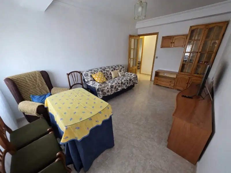 Sala d'estar de Pis de lloguer en Plasencia amb Aire condicionat i Jardí privat