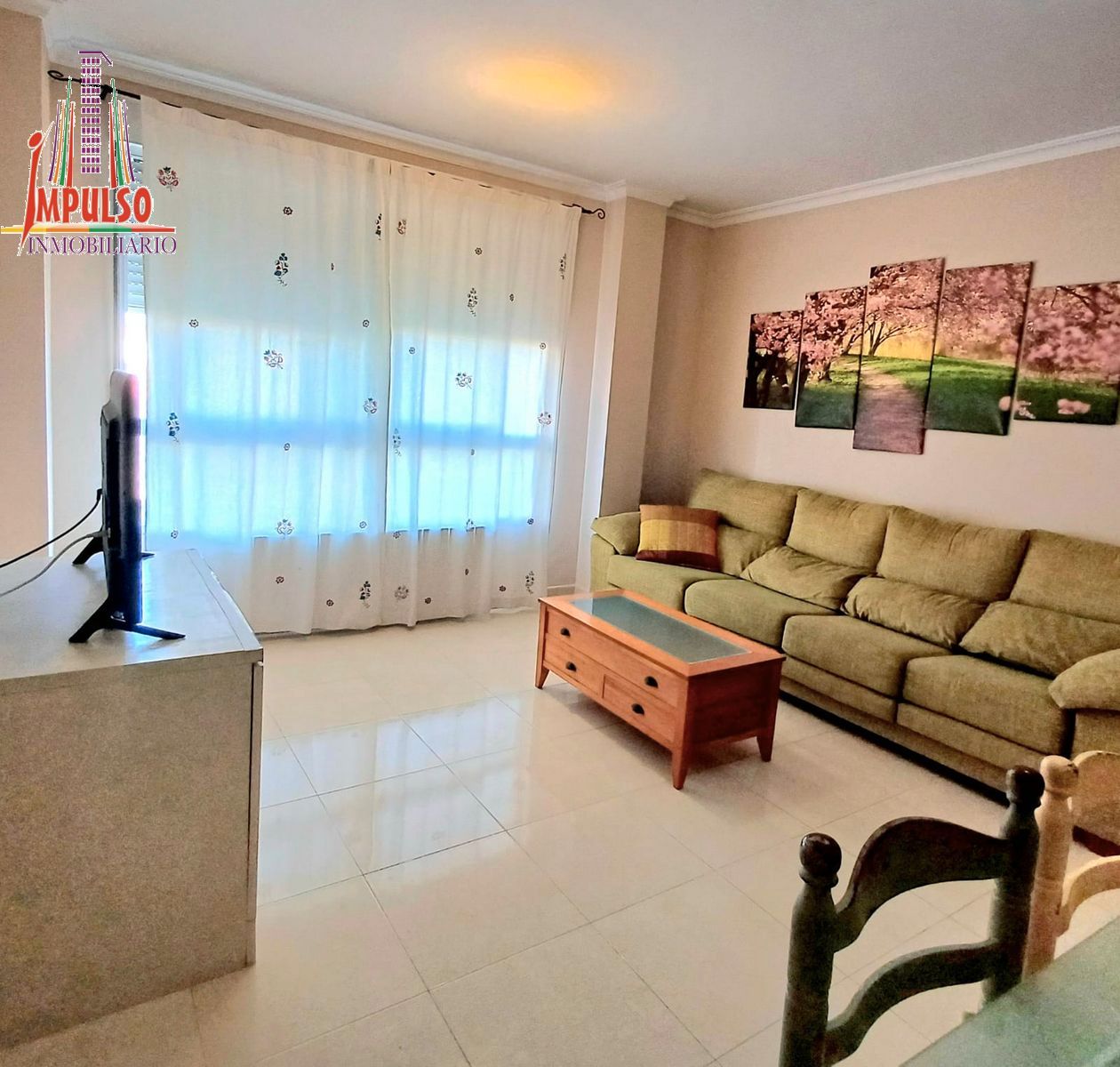 Living room of Flat for sale in  Albacete Capital  with Heating, Storage room and Furnished