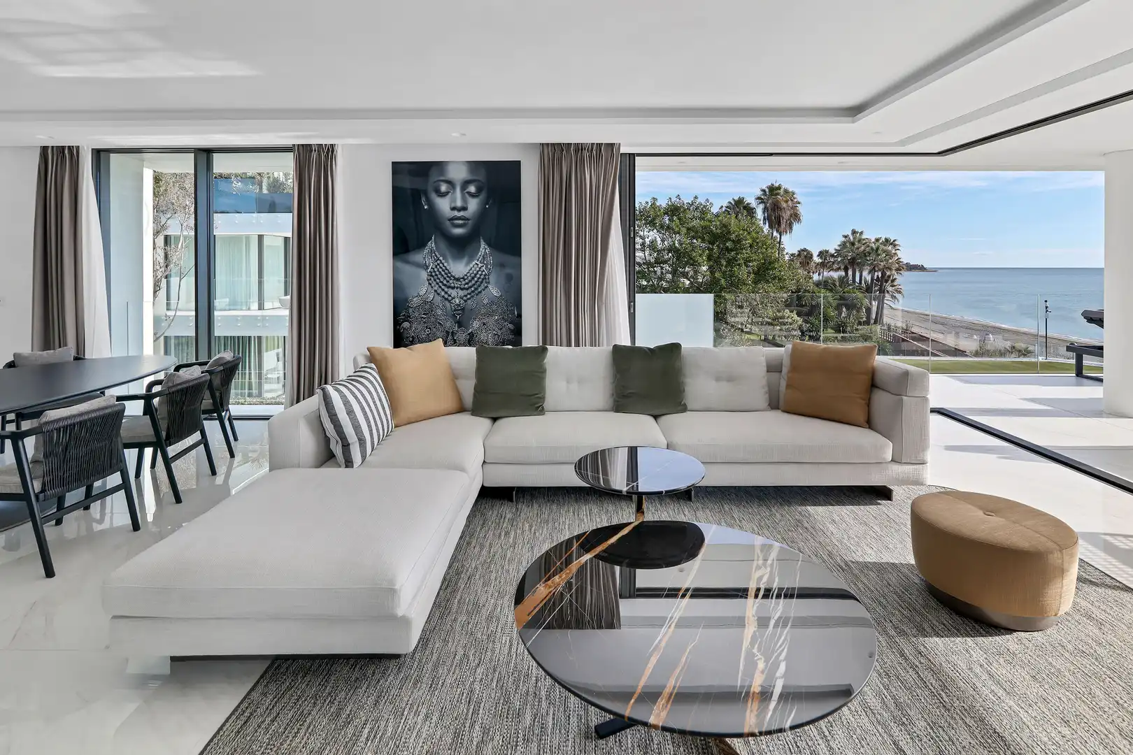 Sala de estar de Apartamento en venta en Estepona con Aire acondicionado, Calefacción y Parquet