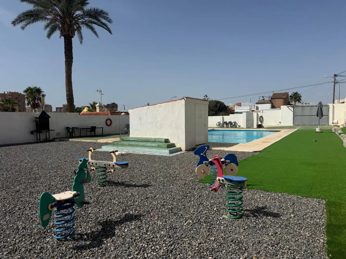 Swimming pool of Houses for sale in Roquetas de Mar  with Air Conditioner, Heating and Private garden