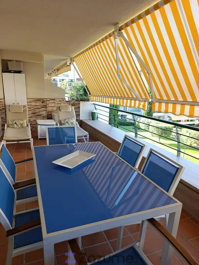 Terrace of Flat for rent in Marbella  with Heating, Terrace and Swimming Pool