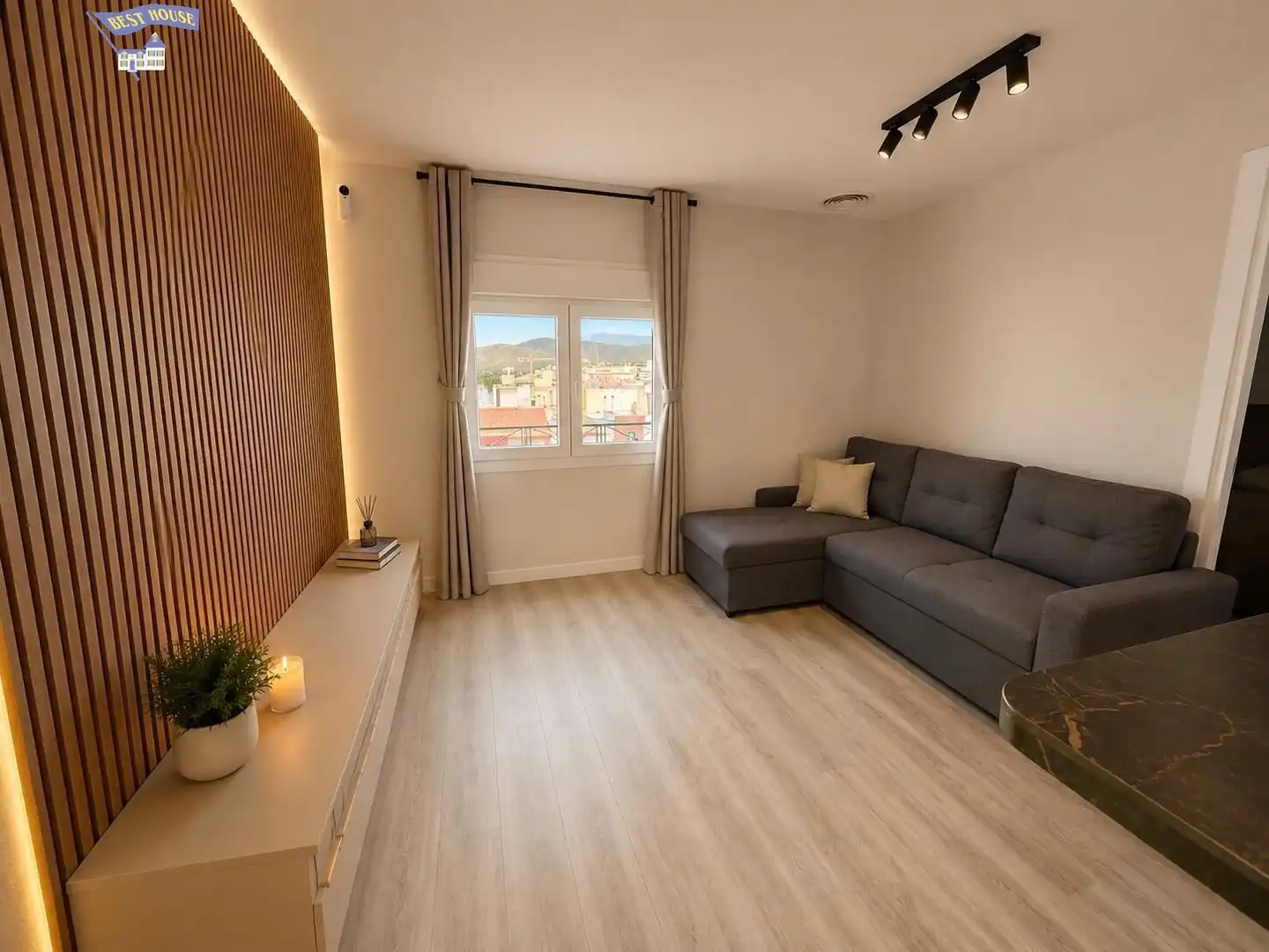 Sala de estar de Apartamento en venta en Mollet del Vallès con Aire acondicionado, Calefacción y Parquet