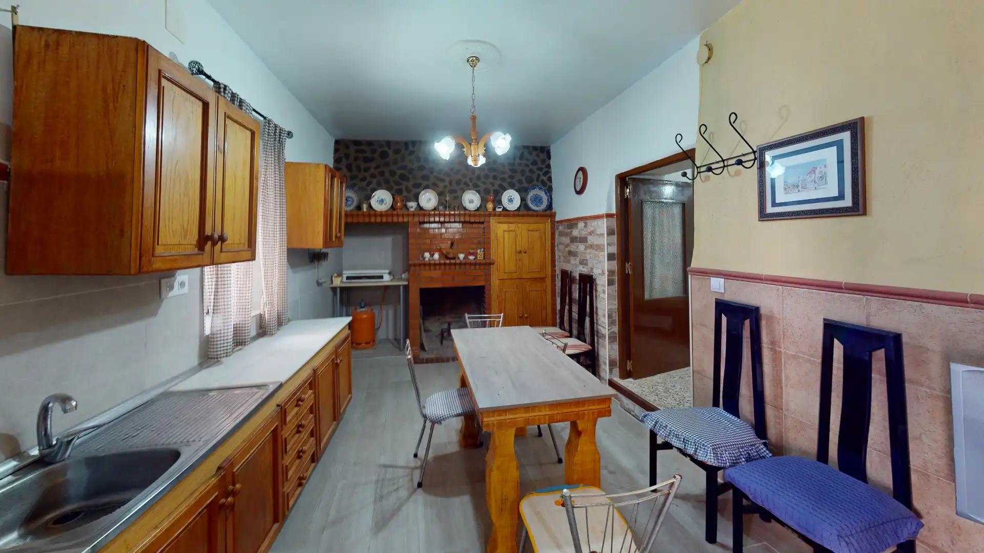 Cocina de Finca rústica en venta en Fiñana con Amueblado, Lavadora y Microondas