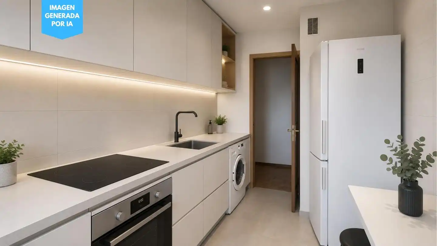 Kitchen of Flat for sale in Cuenca  with Air Conditioner, Heating and Terrace