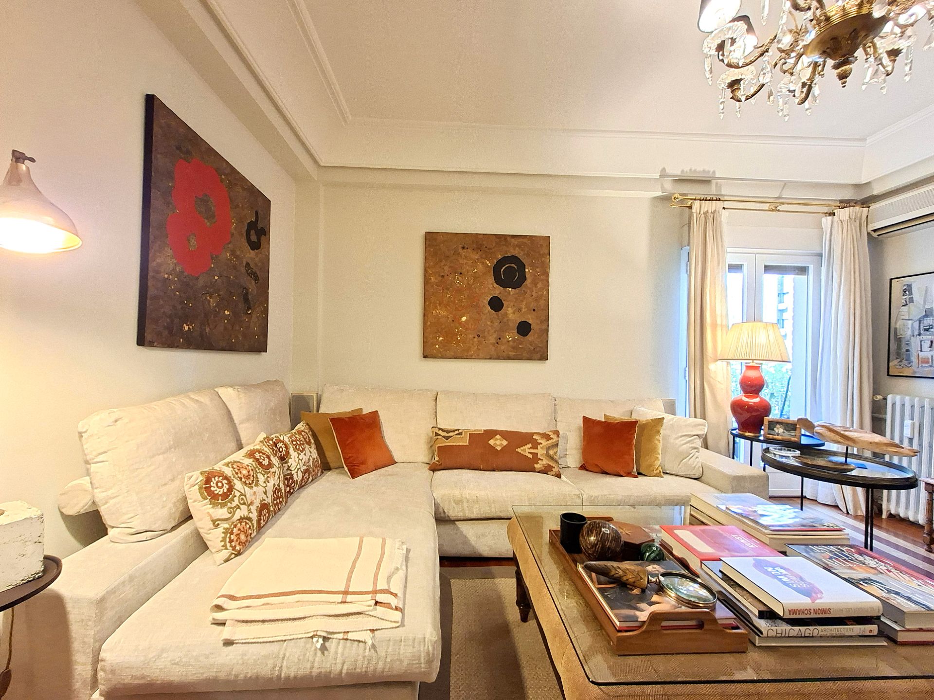 Sala de estar de Piso en venta en  Madrid Capital con Aire acondicionado, Calefacción y Terraza