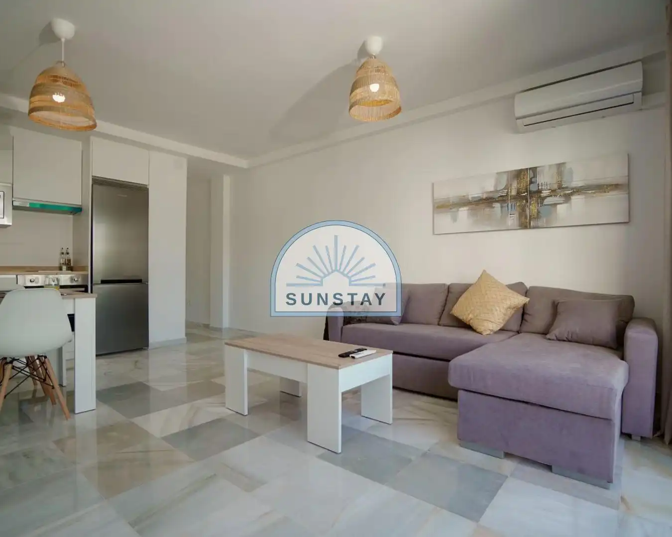Flat for rent in Nerja  with Air Conditioner, Private garden and Terrace