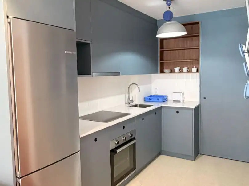 Cocina de Piso de alquiler en Oroso con Parquet, Amueblado y Horno