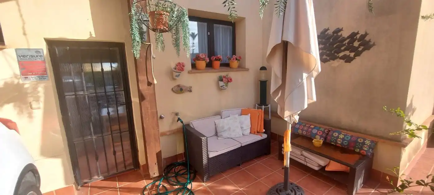 Terrassa de Finca rústica en venda en Fuente Álamo de Murcia amb Aire condicionat, Calefacció i Jardí privat
