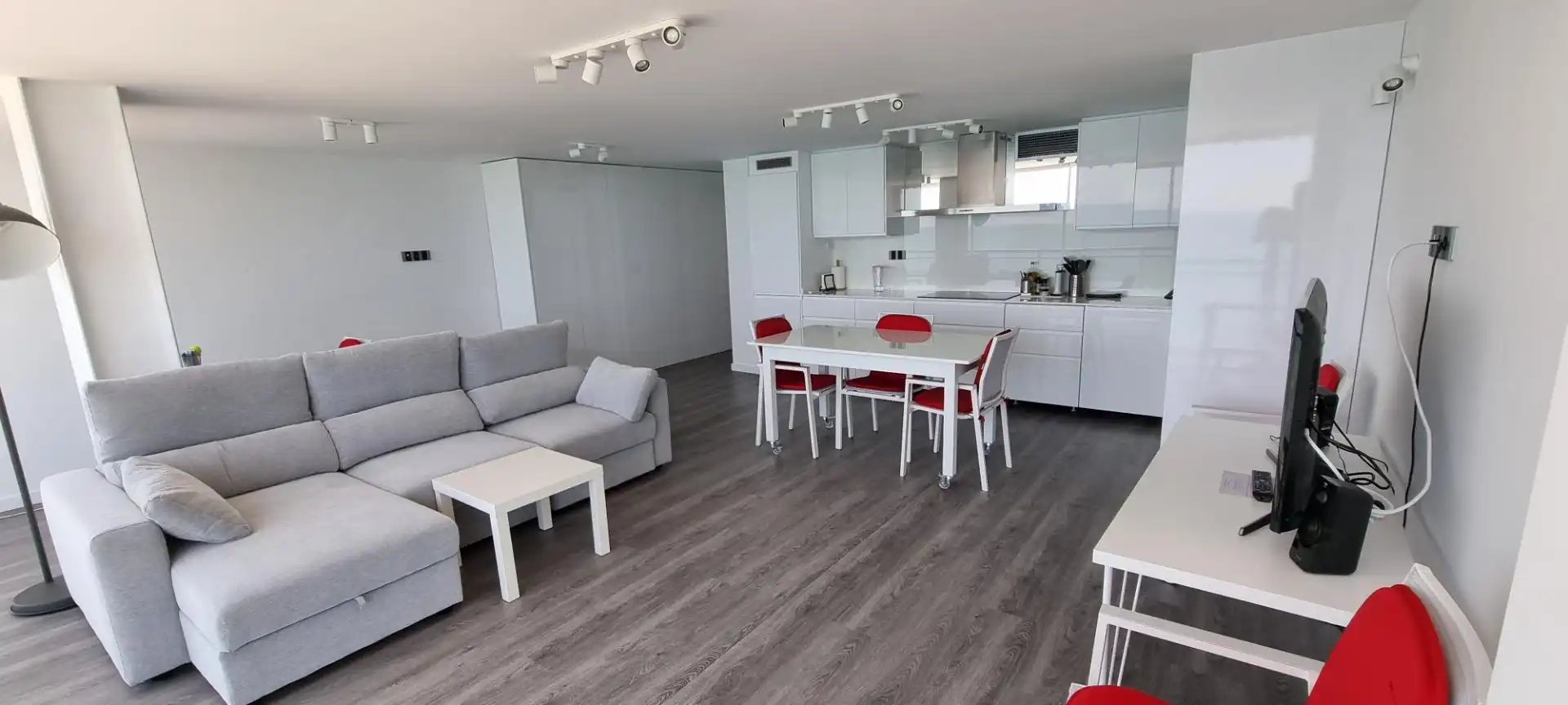 Sala d'estar de Apartament de lloguer en Alicante / Alacant amb Aire condicionat i Moblat