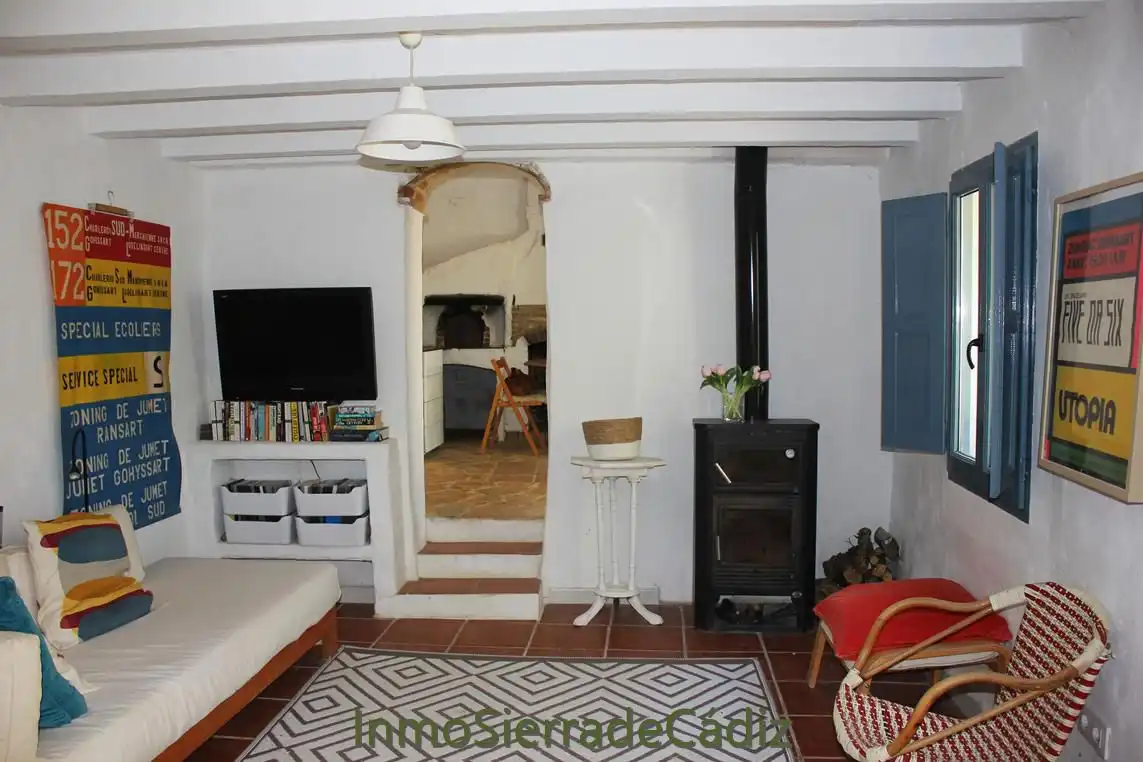 Sala de estar de Finca rústica en venta en Zahara con Jardín privado, Terraza y Trastero