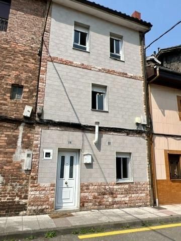 Exterior view of Single-family semi-detached for sale in Mieres (Asturias)  with Heating, Private garden and Storage room