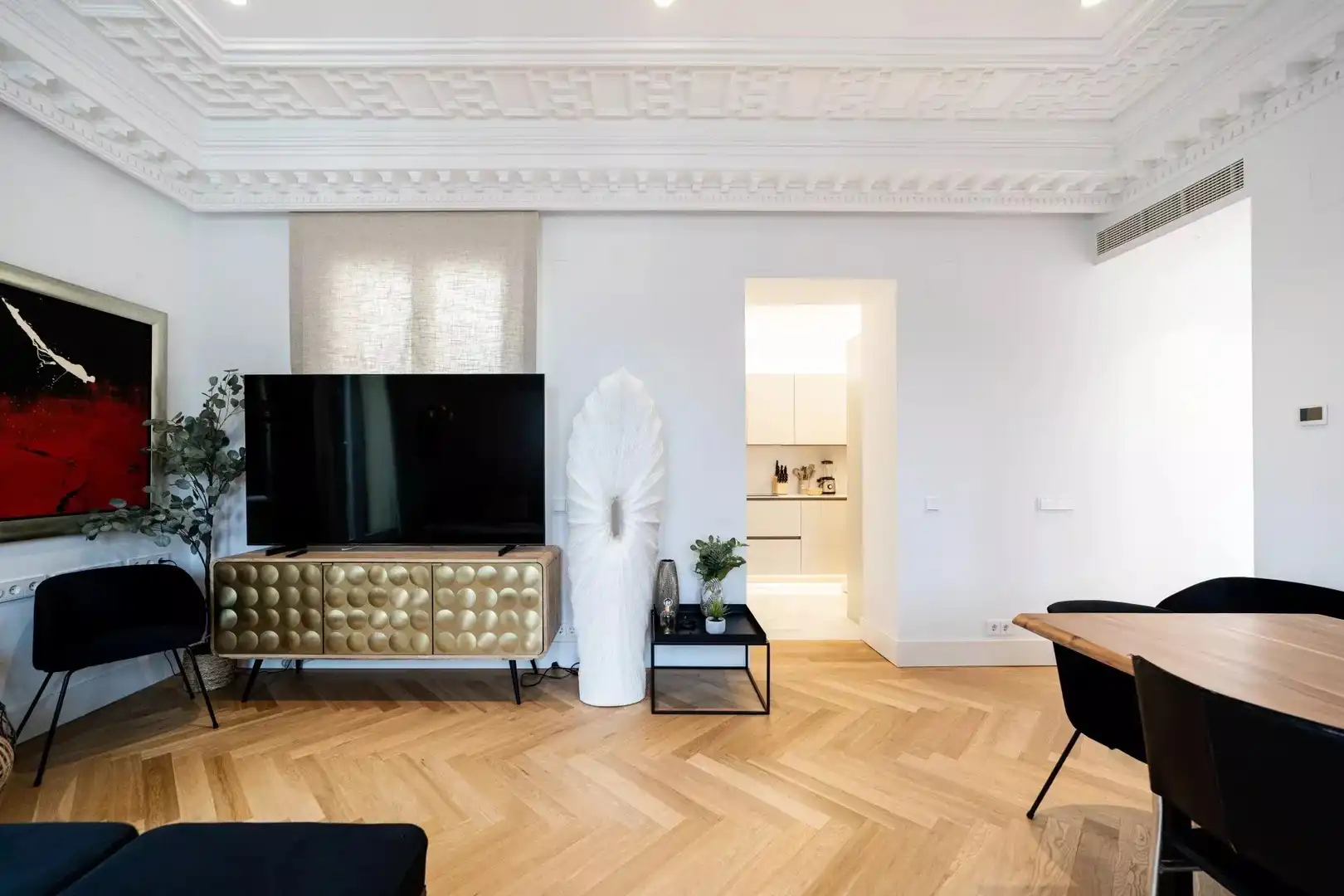 Sala d'estar de Àtic en venda en Madrid amb Aire condicionat, Calefacció i Terrassa