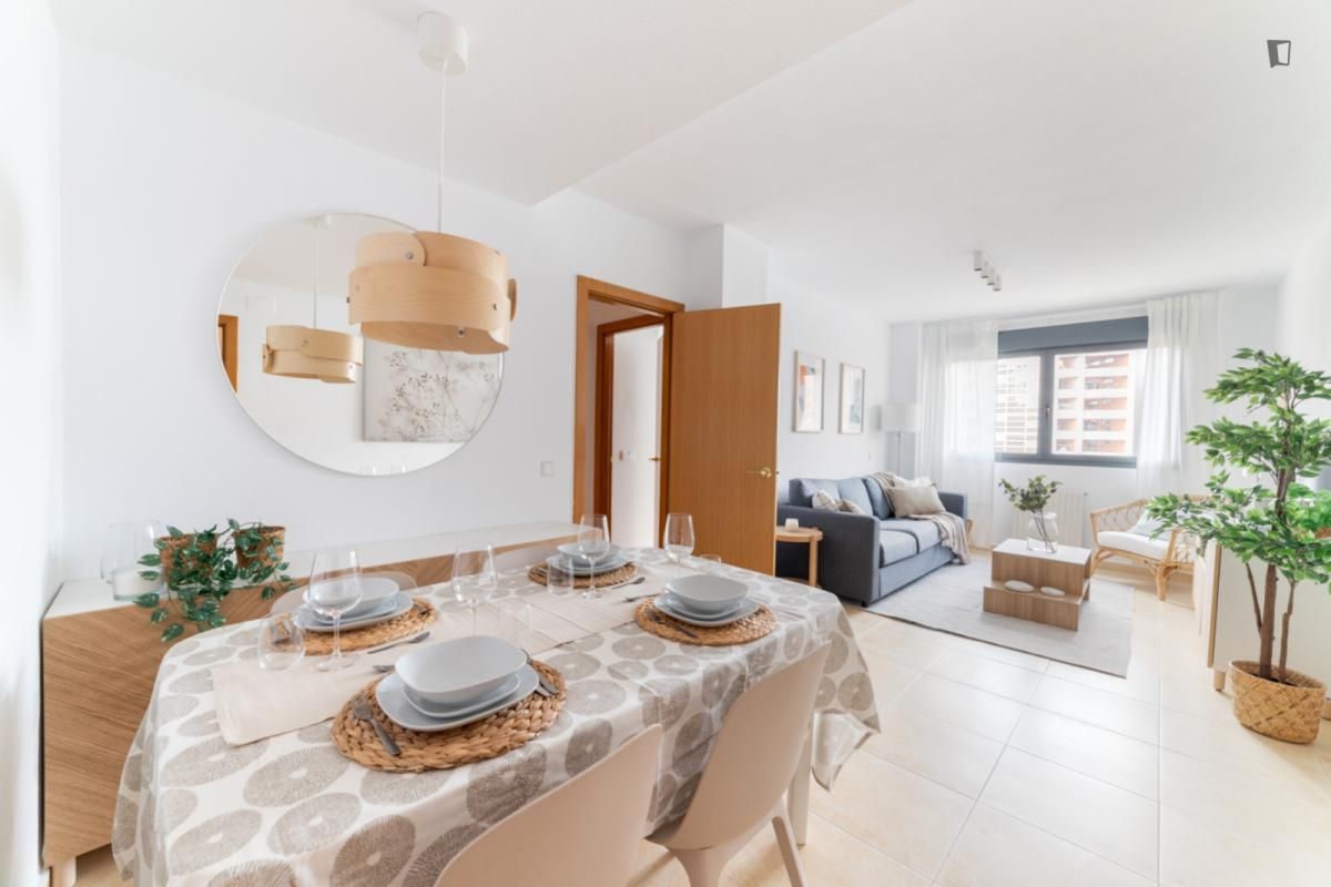 Dining room of Apartment to rent in  Madrid Capital  with Furnished, Oven and Washing machine