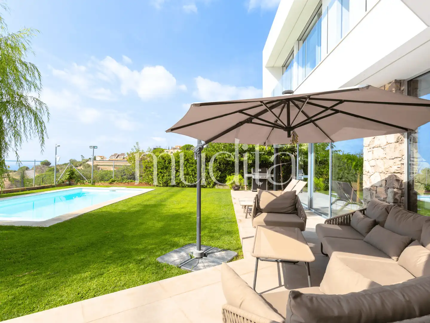 Terrassa de Casa o xalet en venda en Teià amb Calefacció, Jardí privat i Terrassa