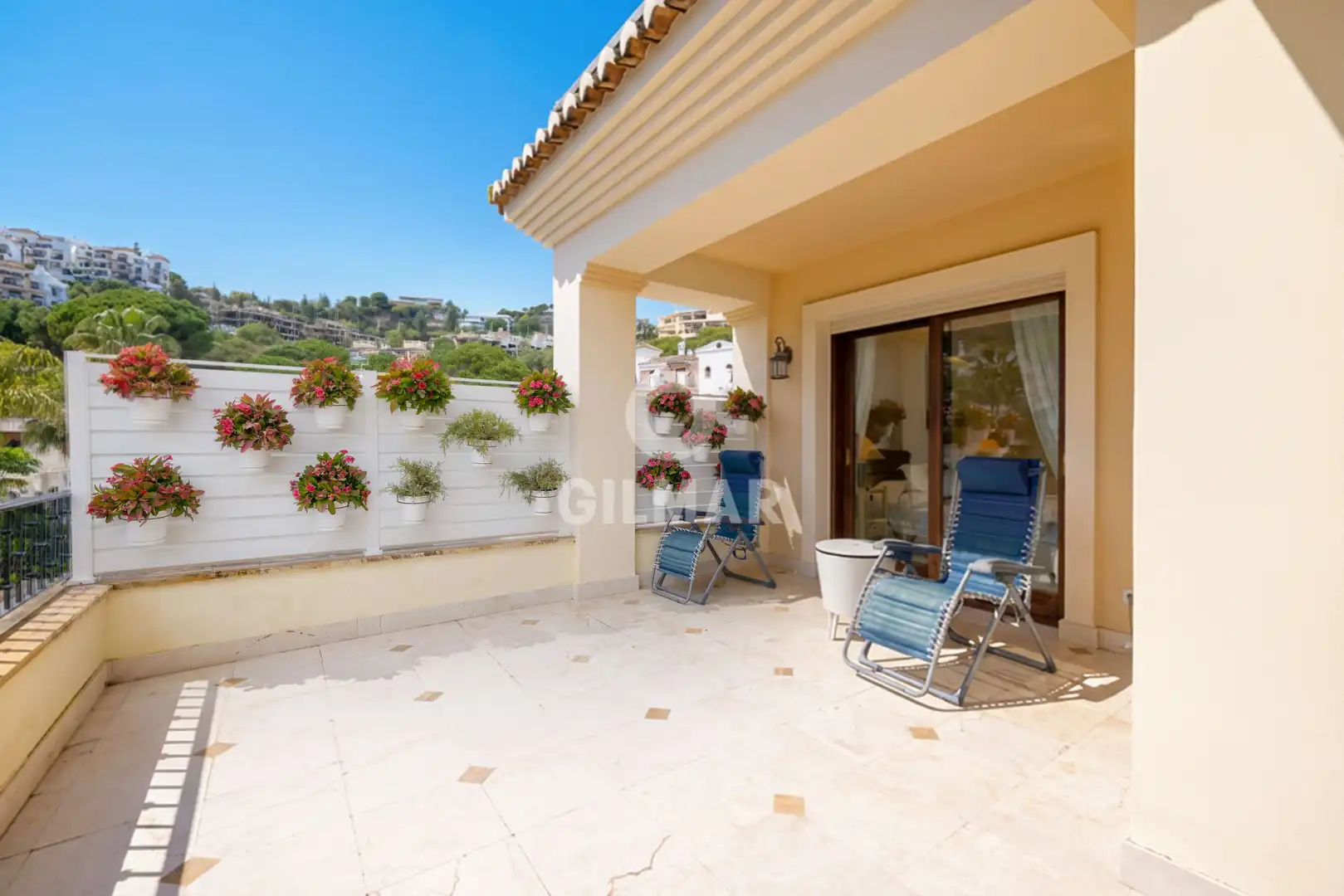 Terraza de Casa o chalet en venta en Benahavís con Calefacción, Jardín privado y Piscina