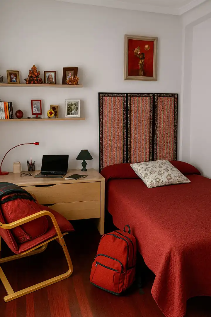 Schlafzimmer von Wohnung zur Miete in Santander mit Heizung, Möbliert und Ofen