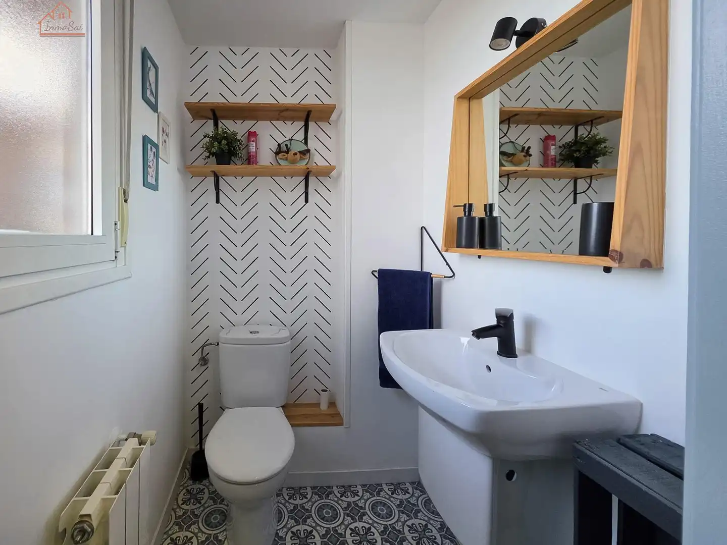 Badezimmer von Dachboden zur Miete in Madrid mit Klimaanlage, Heizung und Terrasse