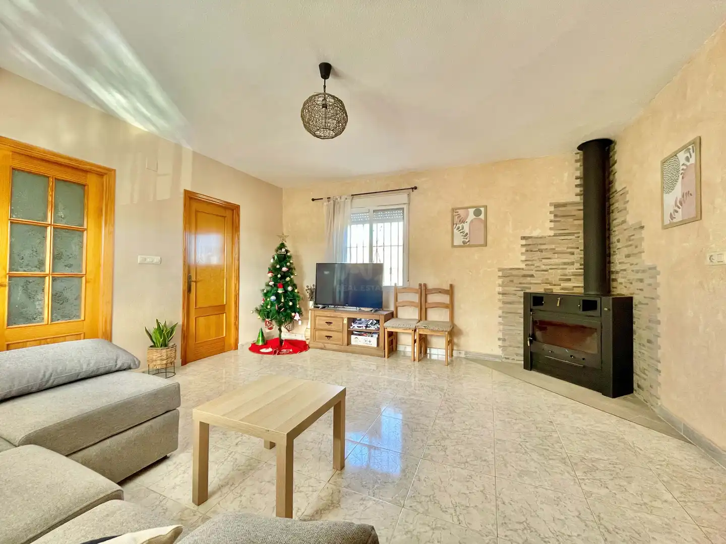 Sala d'estar de Casa o xalet en venda en Blanca amb Aire condicionat, Calefacció i Terrassa