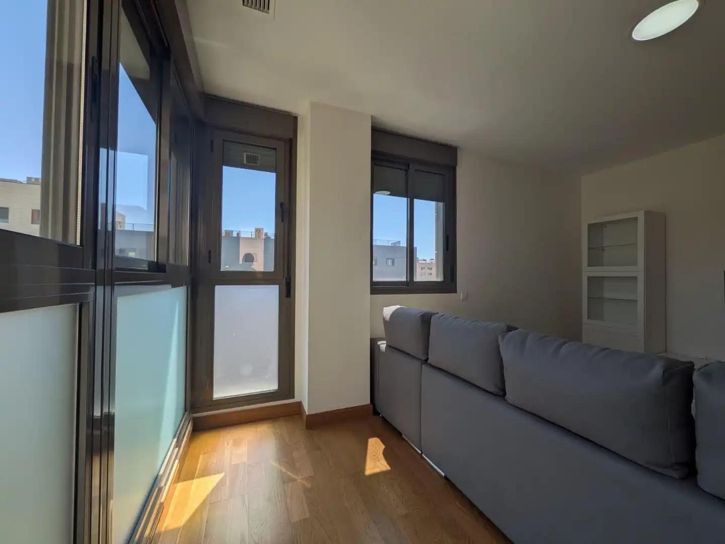 Living room of Flat for rent in Almería  with Air Conditioner and Furnished
