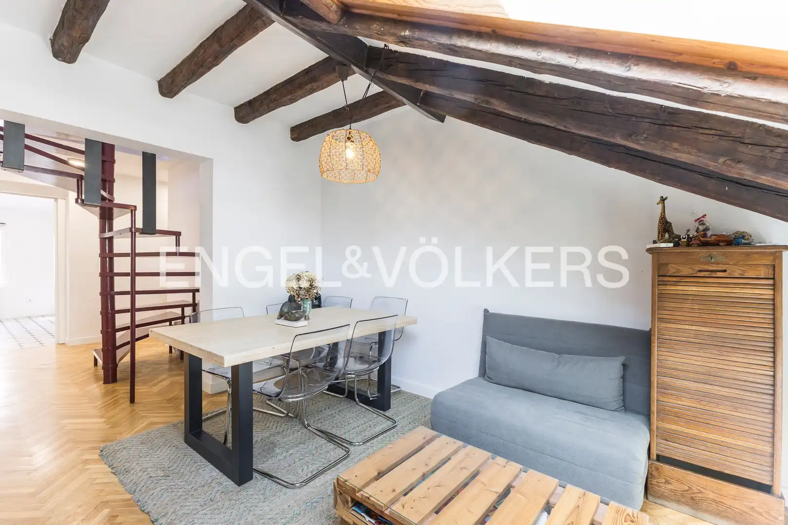 Wohnzimmer von Wohnung zum Verkauf in Madrid mit Klimaanlage und Heizung