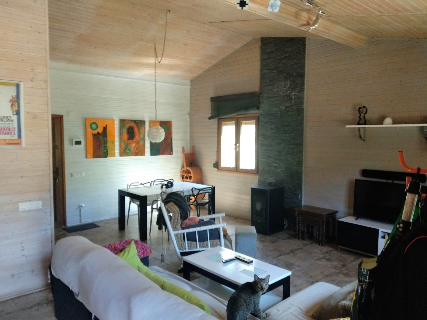 Living room of House or chalet for sale in Cabra del Camp  with Air Conditioner, Private garden and Parquet flooring
