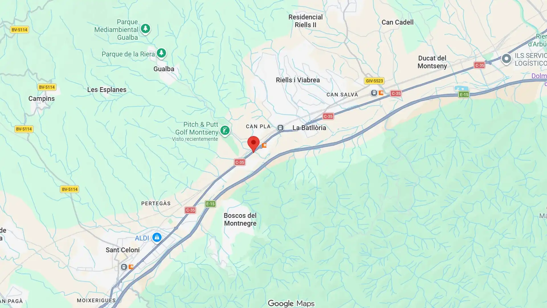 Außenansicht von Fabrik Grundstücke zum Verkauf in Gualba
