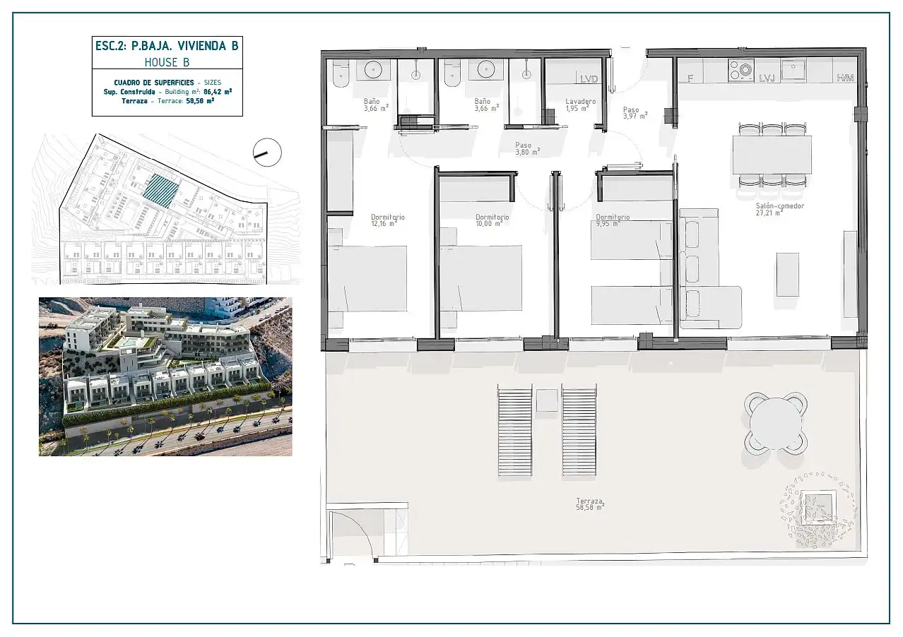 Apartament amb terrassa en venda a El Hornillo, imagen 37