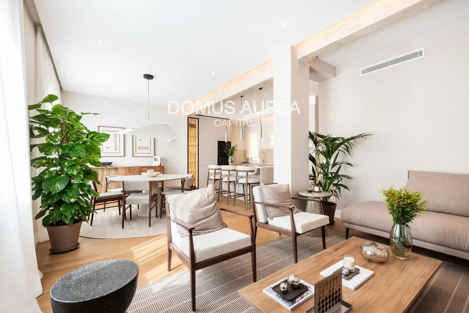 Wohnzimmer von Wohnung zum Verkauf in Madrid mit Klimaanlage, Parkett und Möbliert