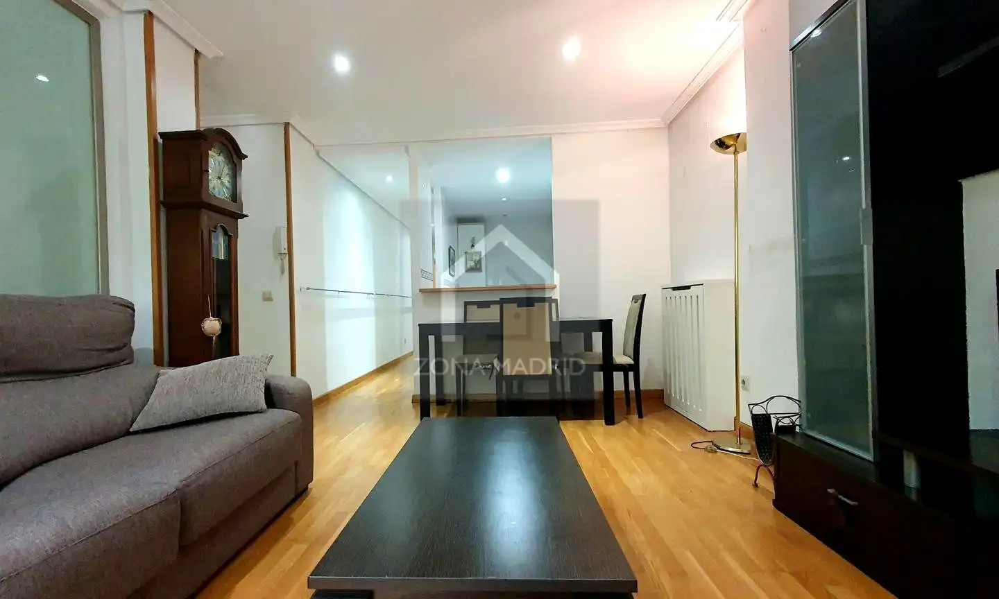 Wohnzimmer von Wohnung zur Miete in Madrid mit Klimaanlage, Heizung und Parkett