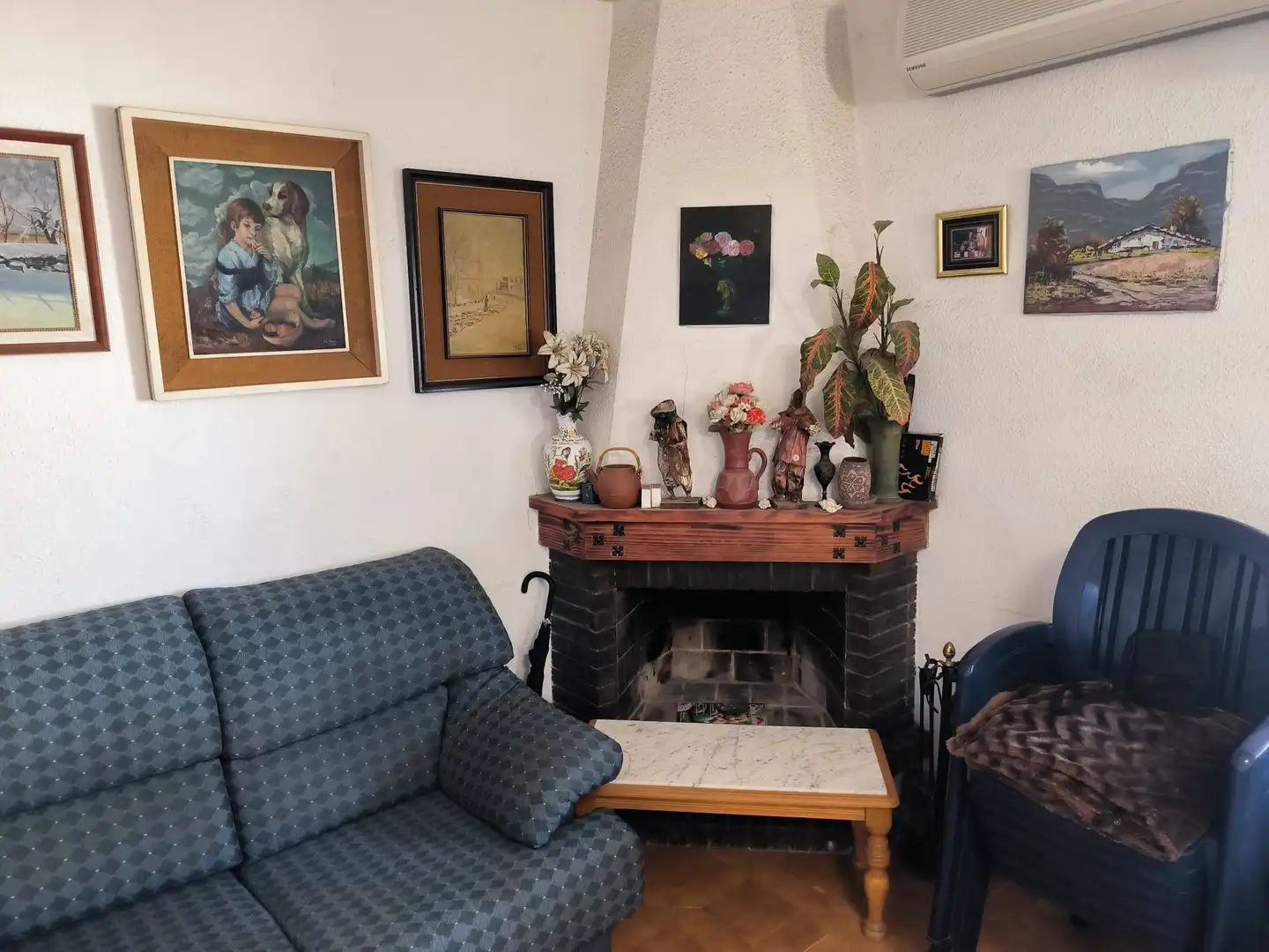 Sala de estar de Casa adosada en venta en Orihuela con Aire acondicionado, Calefacción y Jardín privado