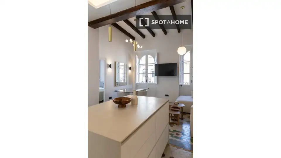 Cocina de Piso de alquiler en Valencia con Aire acondicionado, Calefacción y Amueblado