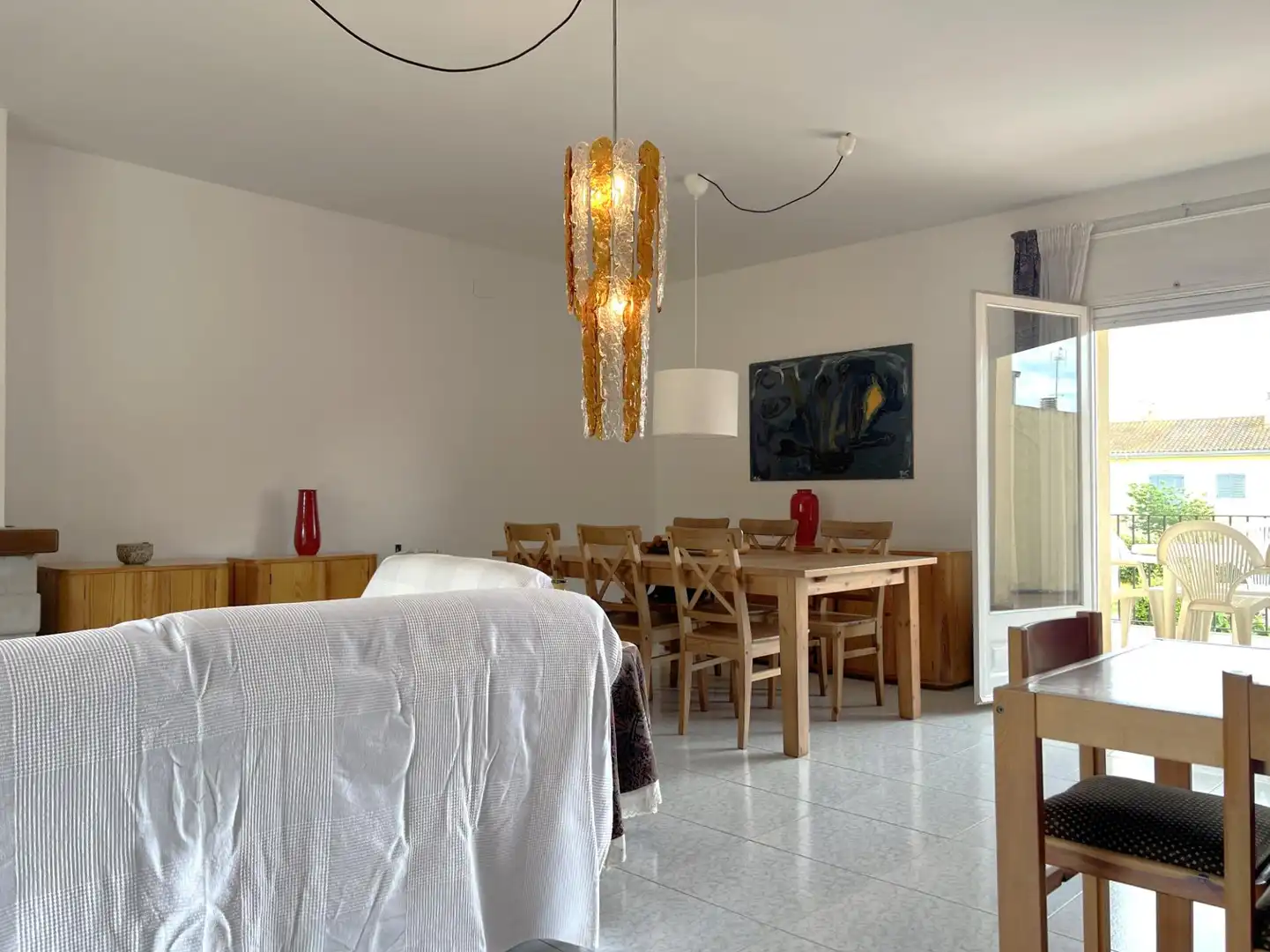 Comedor de Casa adosada en venta en Sant Pere Pescador con Aire acondicionado, Jardín privado y Terraza