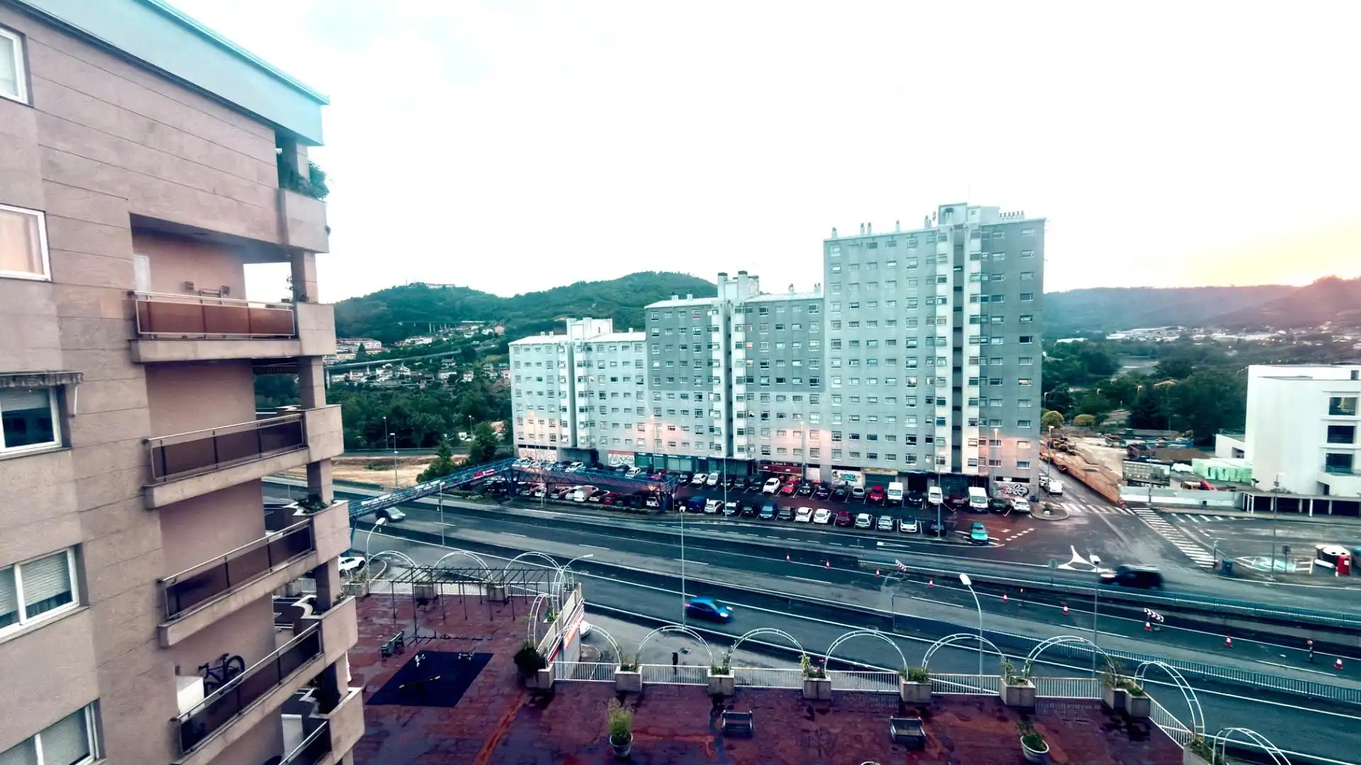 Exterior view of Flat for sale in Ourense Capital   with Heating, Parquet flooring and Furnished