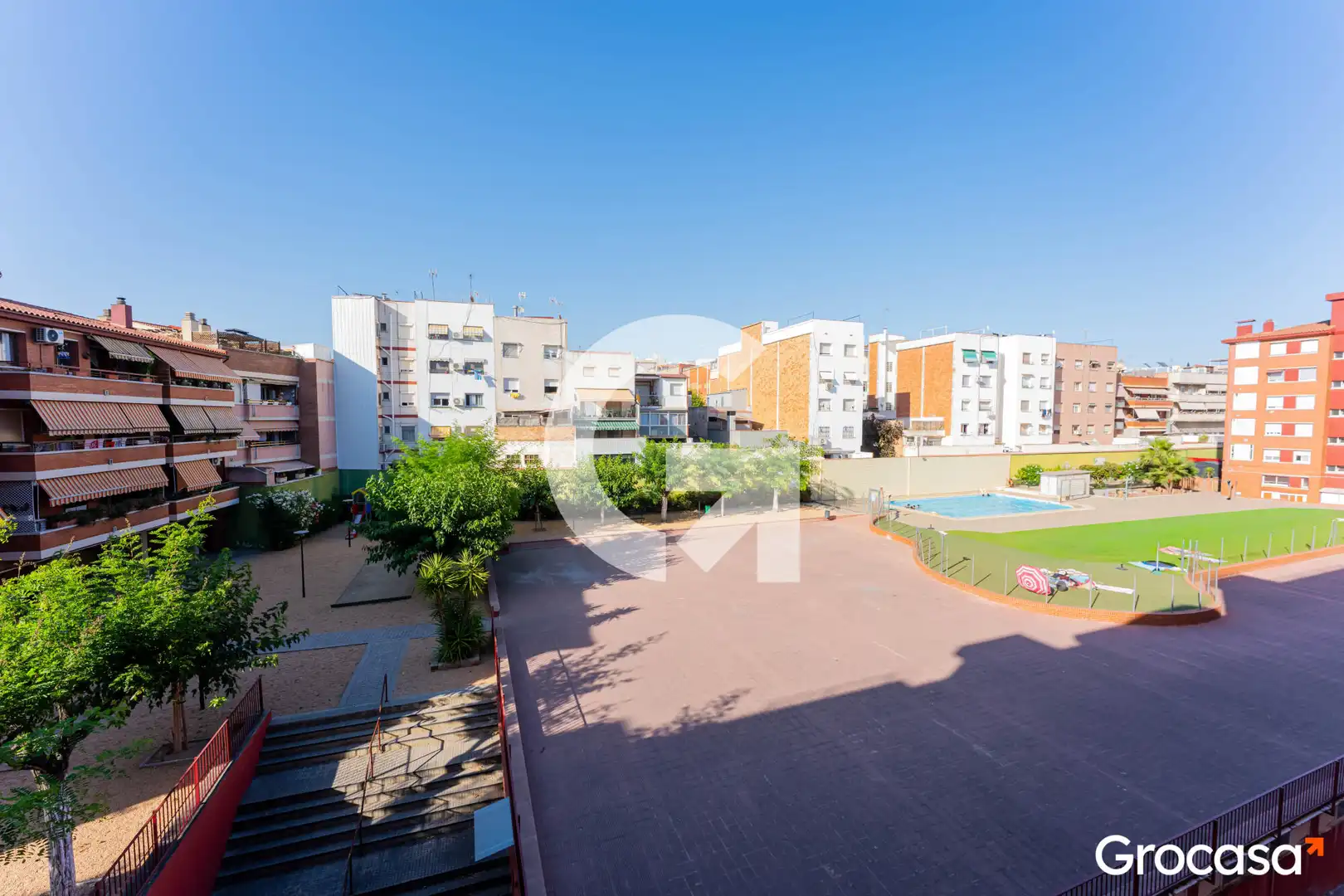 Terrace of Flat for sale in Cornellà de Llobregat  with Air Conditioner, Heating and Balcony