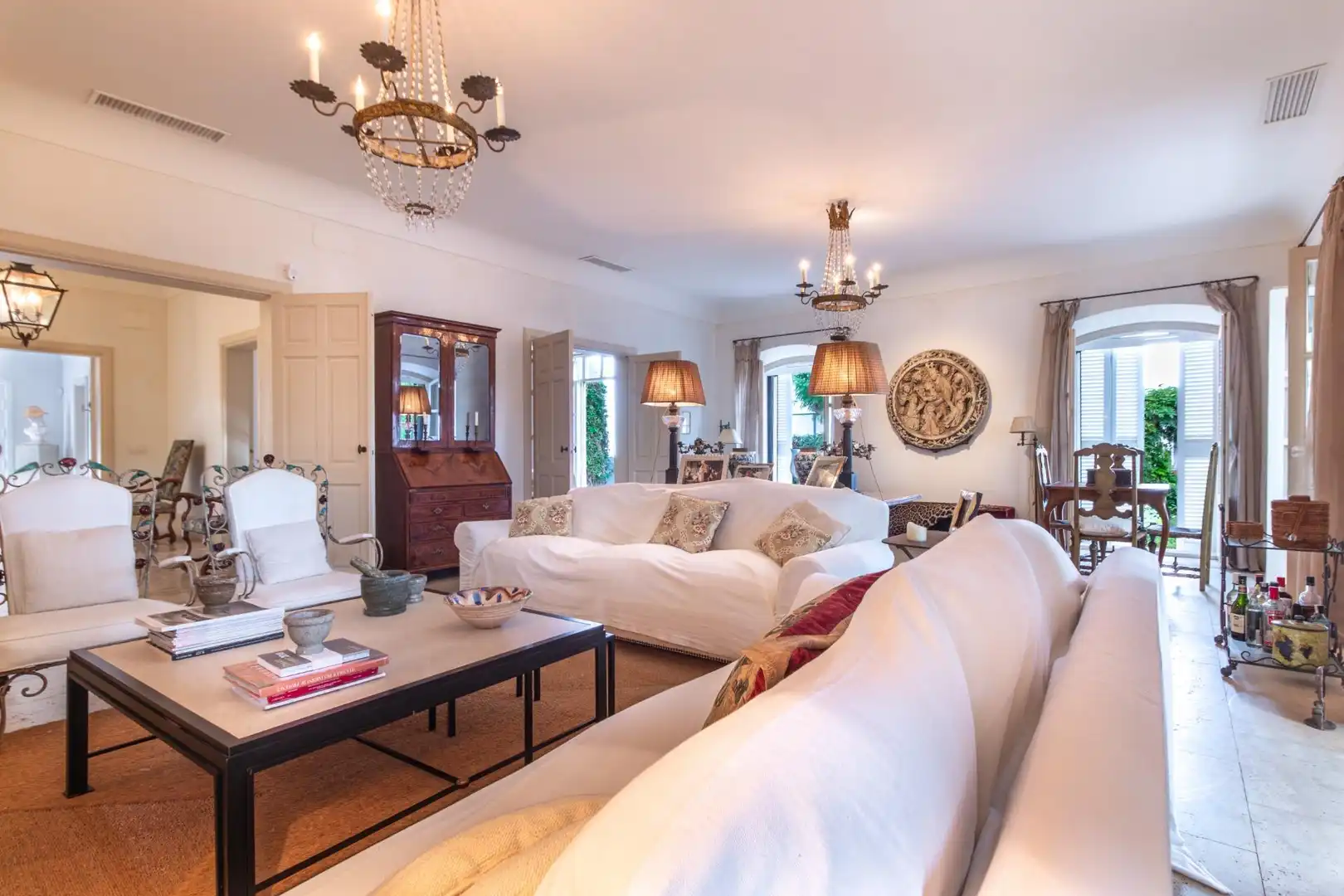 Sala de estar de Casa o chalet en venta en Mojácar con Jardín privado, Terraza y Trastero