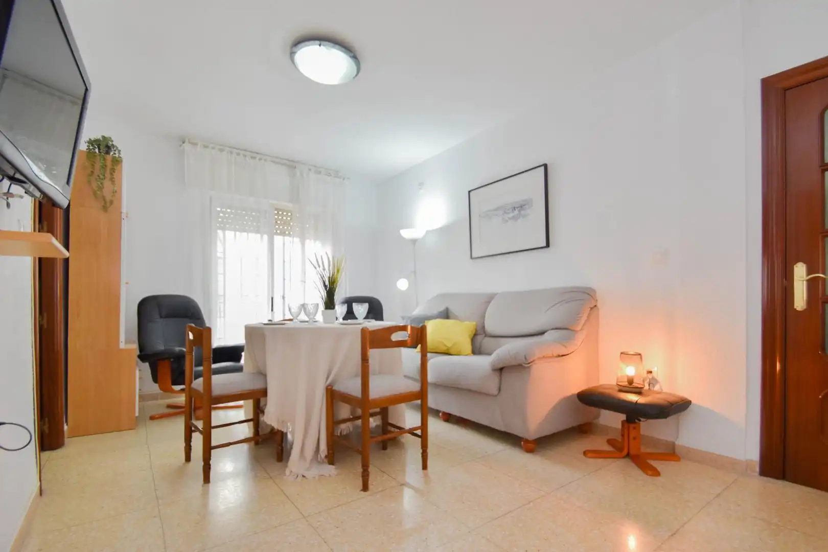 Living room of Flat for sale in Granada  with Balcony