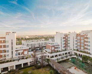 Vista exterior de Àtic en venda en  Madrid Capital amb Aire condicionat, Calefacció i Jardí privat