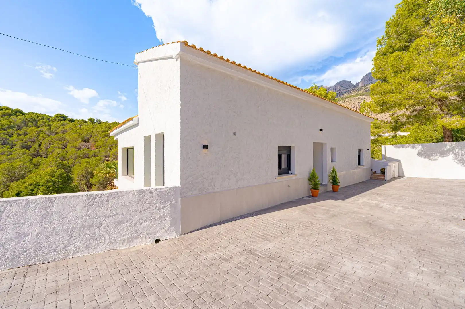 Vista exterior de Casa o chalet en venta en Altea con Aire acondicionado, Terraza y Piscina