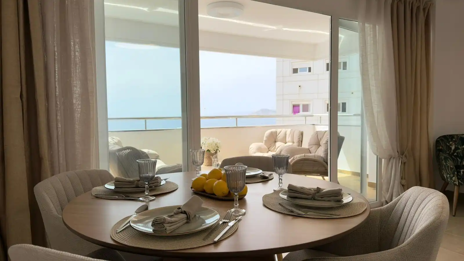 Esszimmer von Wohnung zum Verkauf in Benidorm mit Klimaanlage, Heizung und Terrasse