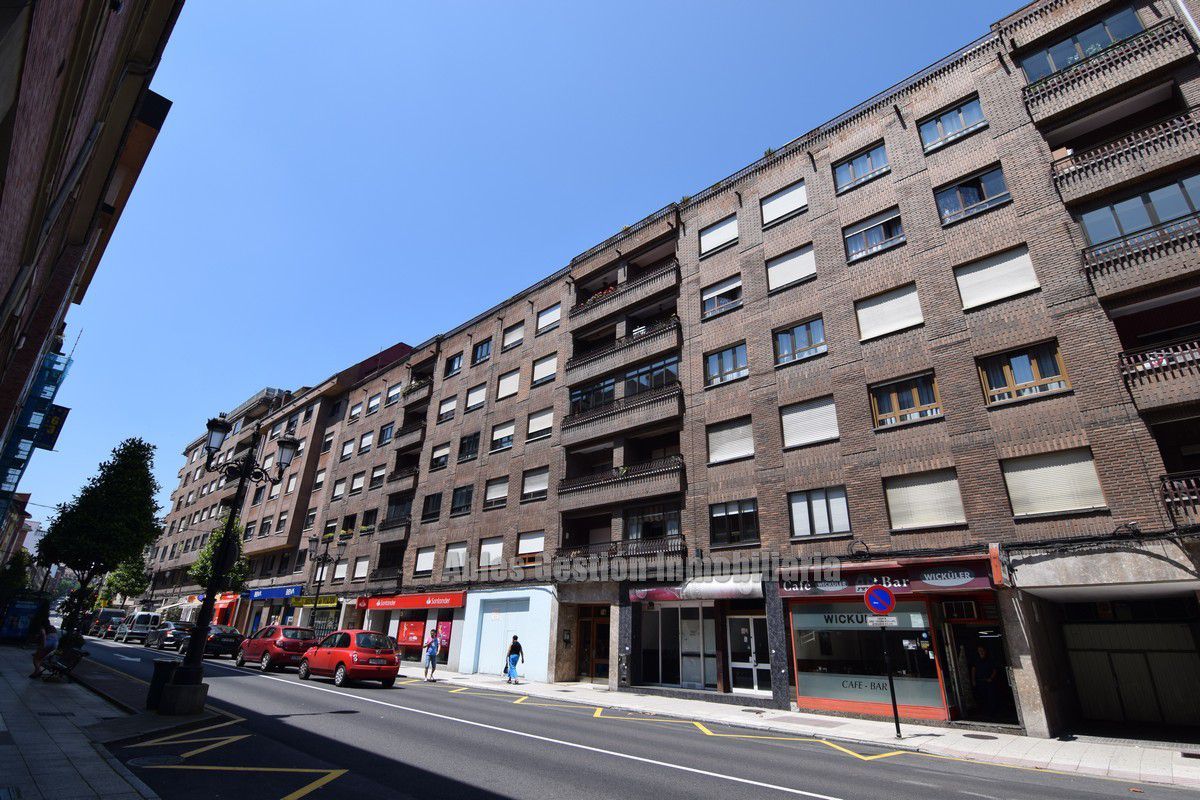 Vista exterior de Pis en venda en Oviedo  amb Calefacció, Parquet i Terrassa