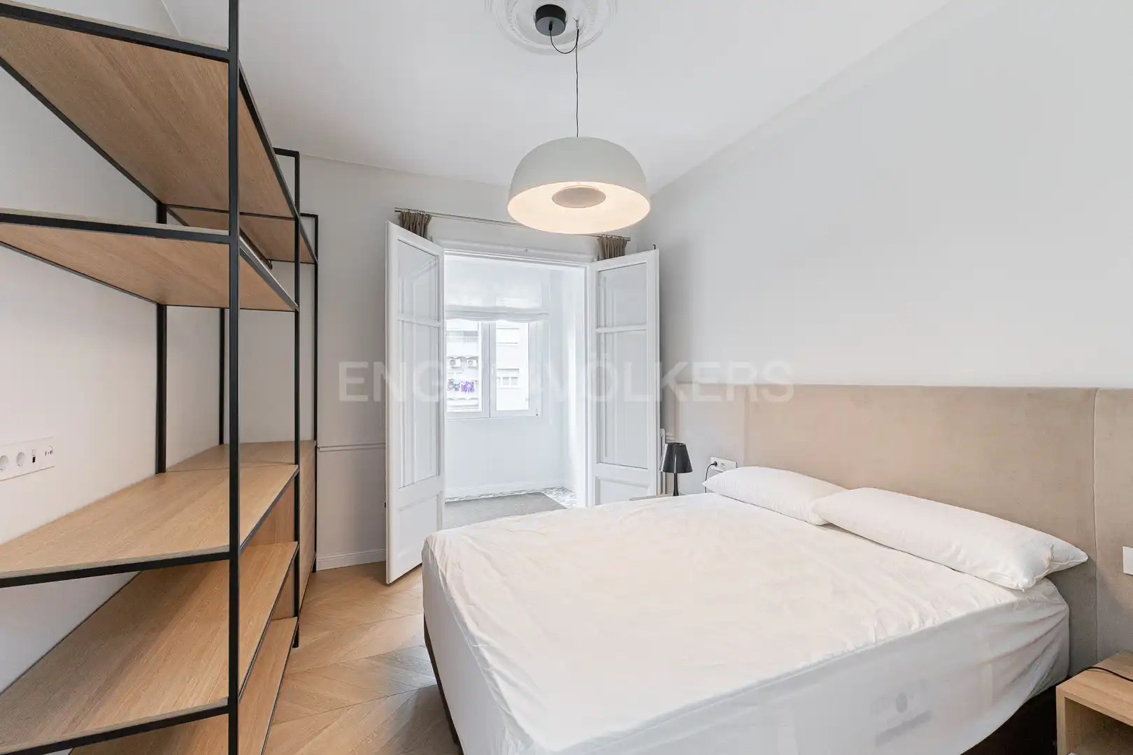 Bedroom of Flat for rent in Barcelona  with Air Conditioner, Heating and Parquet flooring