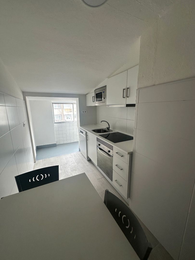 Kitchen of Flat to rent in A Coruña Capital   with Heating, Parquet flooring and Terrace
